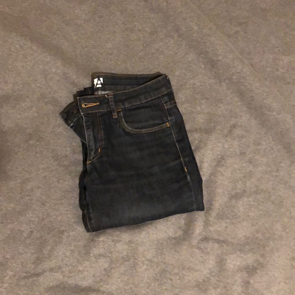 Dark blue jeans